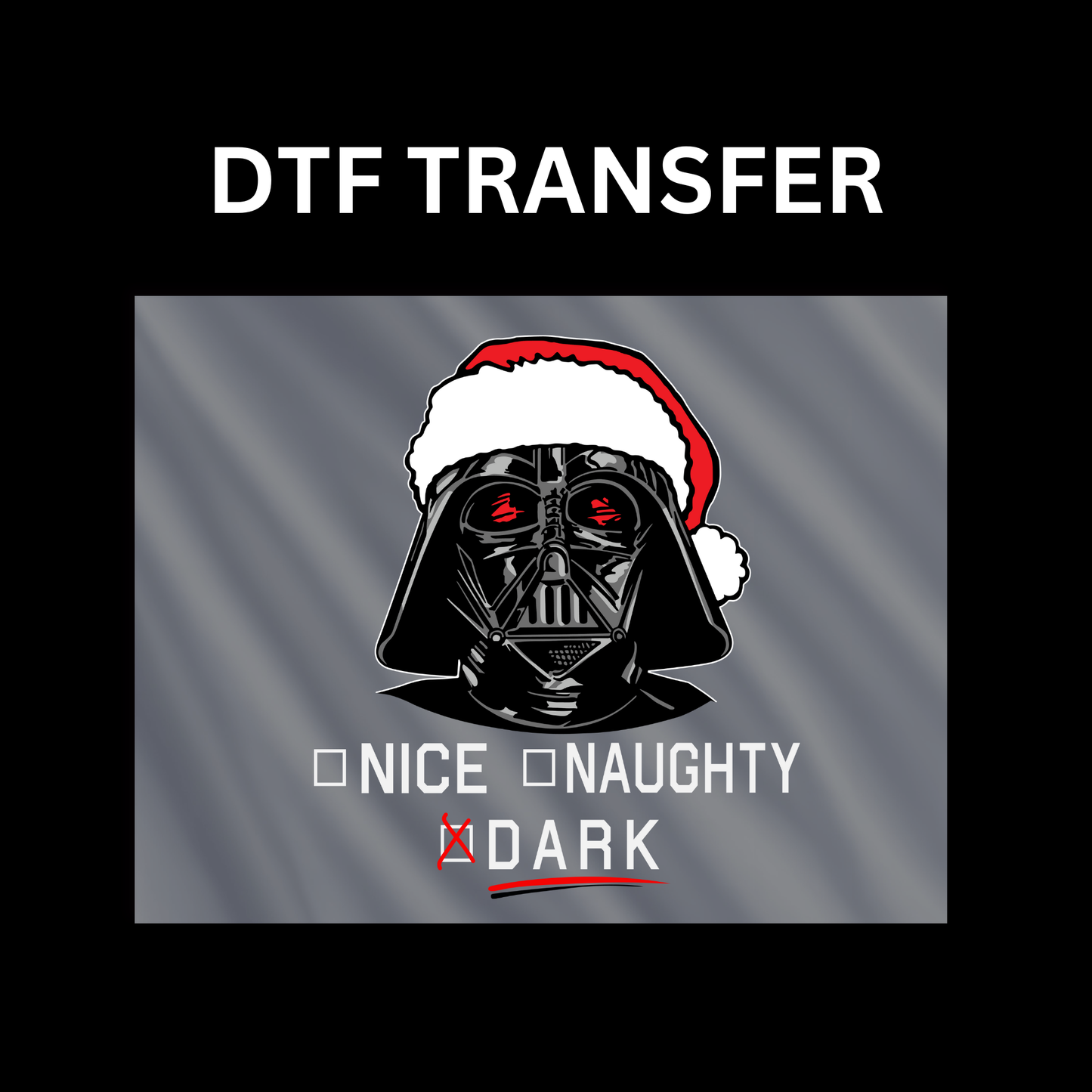 Darth Vader Dtf transfer