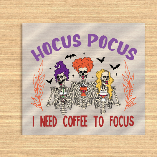 Skeleton Hocus Pocus Dtf transfer