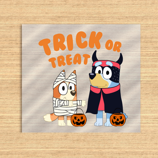 Trick Or Treat Bluey Halloween Dtf transfer