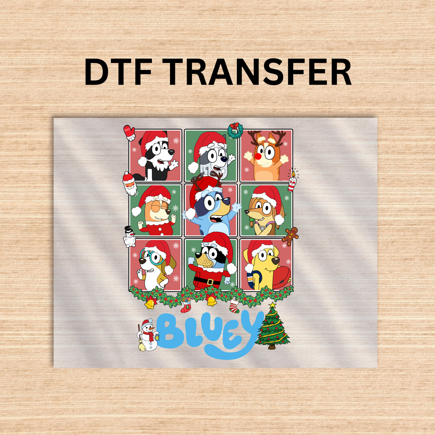 Bluey style 30 Dtf transfer