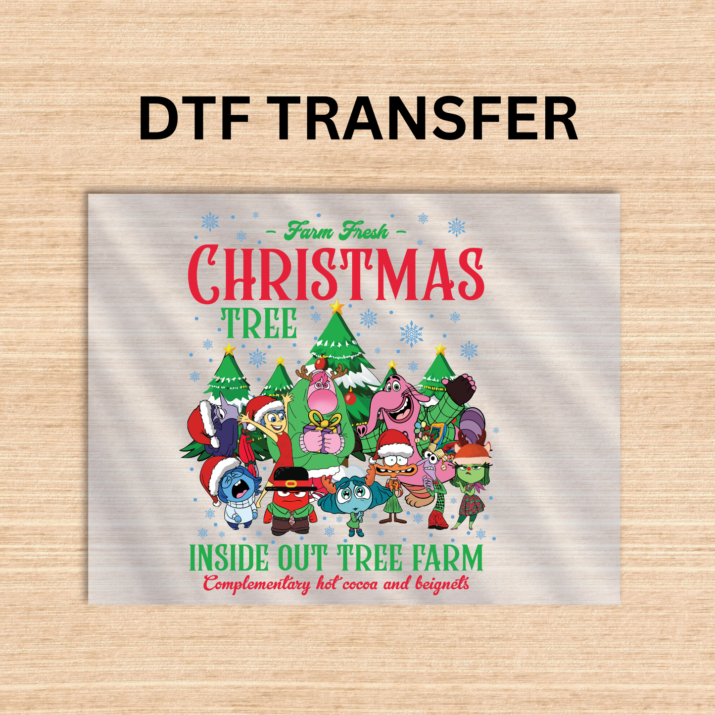 Inside out style 5 Dtf transfer