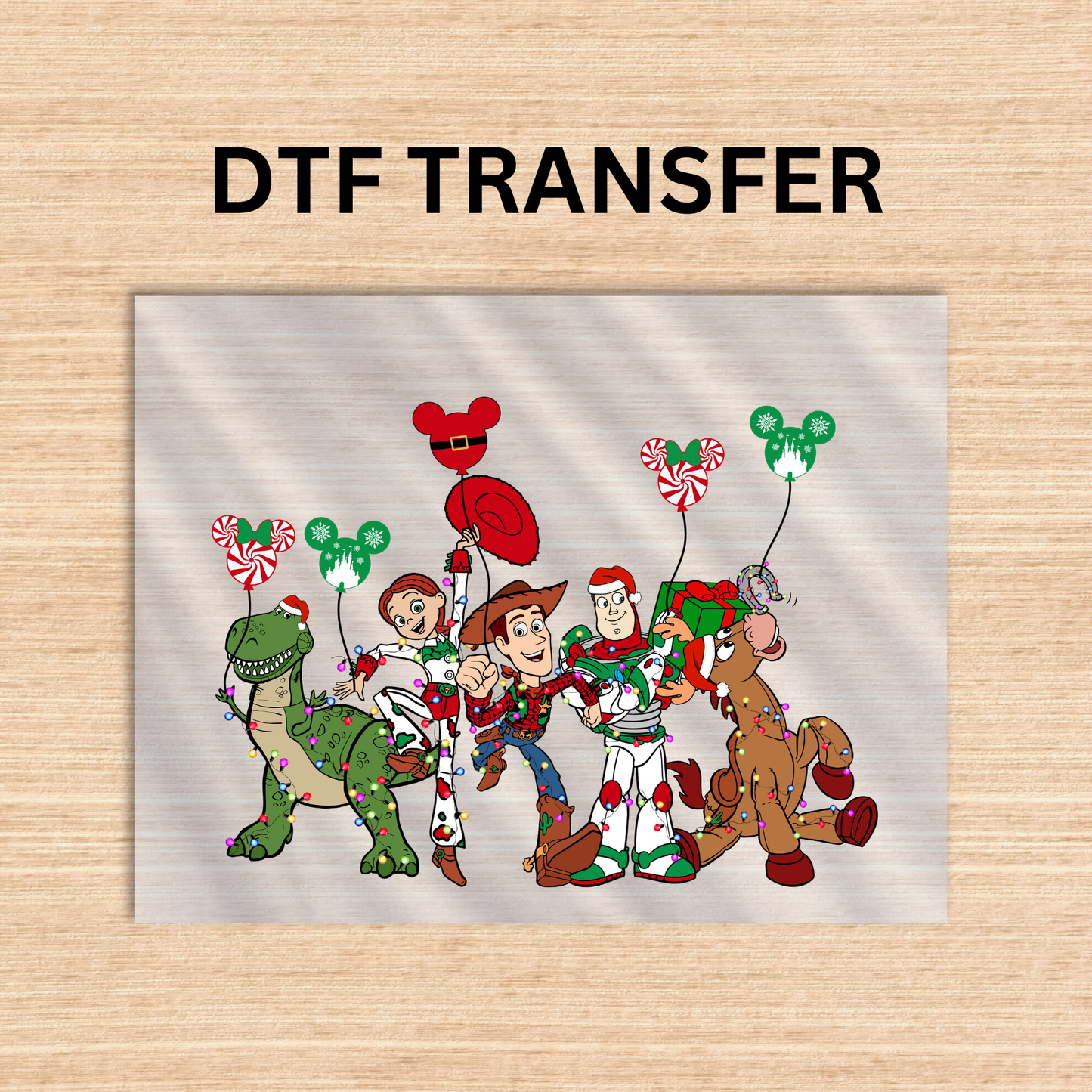 Toy Story DTF transfer