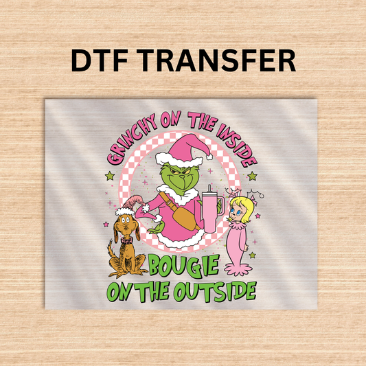 Grinch style 2 Dtf transfer