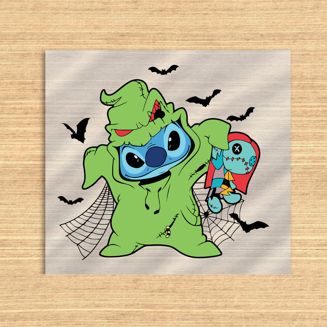 Oogie Boogie Stitch 2 Dtf transfer