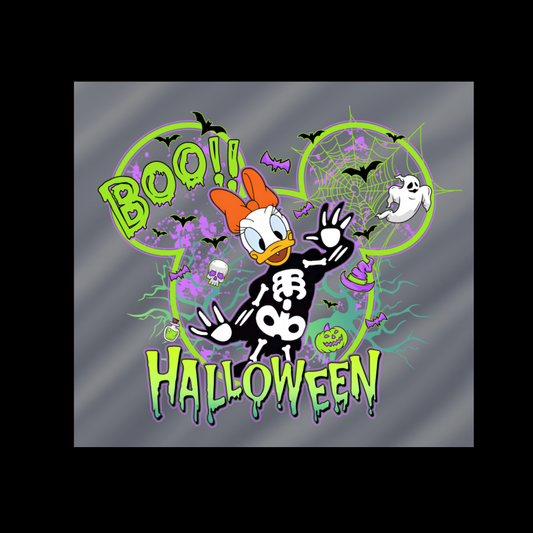 Boo Daisy Duck Halloween Dtf transfer