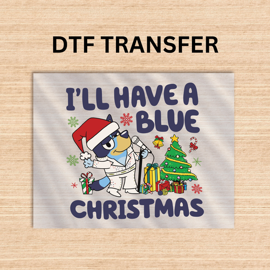 Bluey style 6 DTF transfer