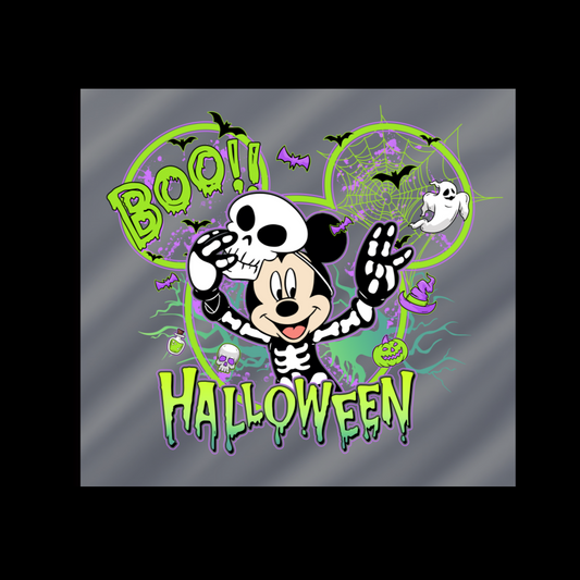 Boo Mickey Mouse Halloween Dtf transfer