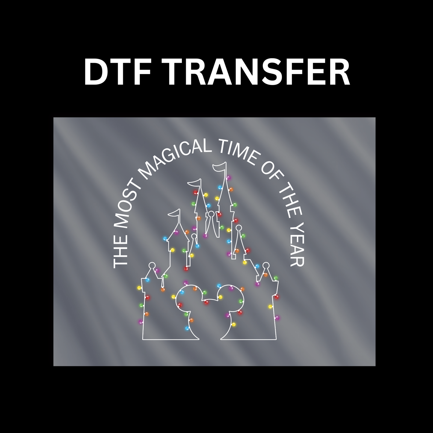 Disney Castle DTF transfer