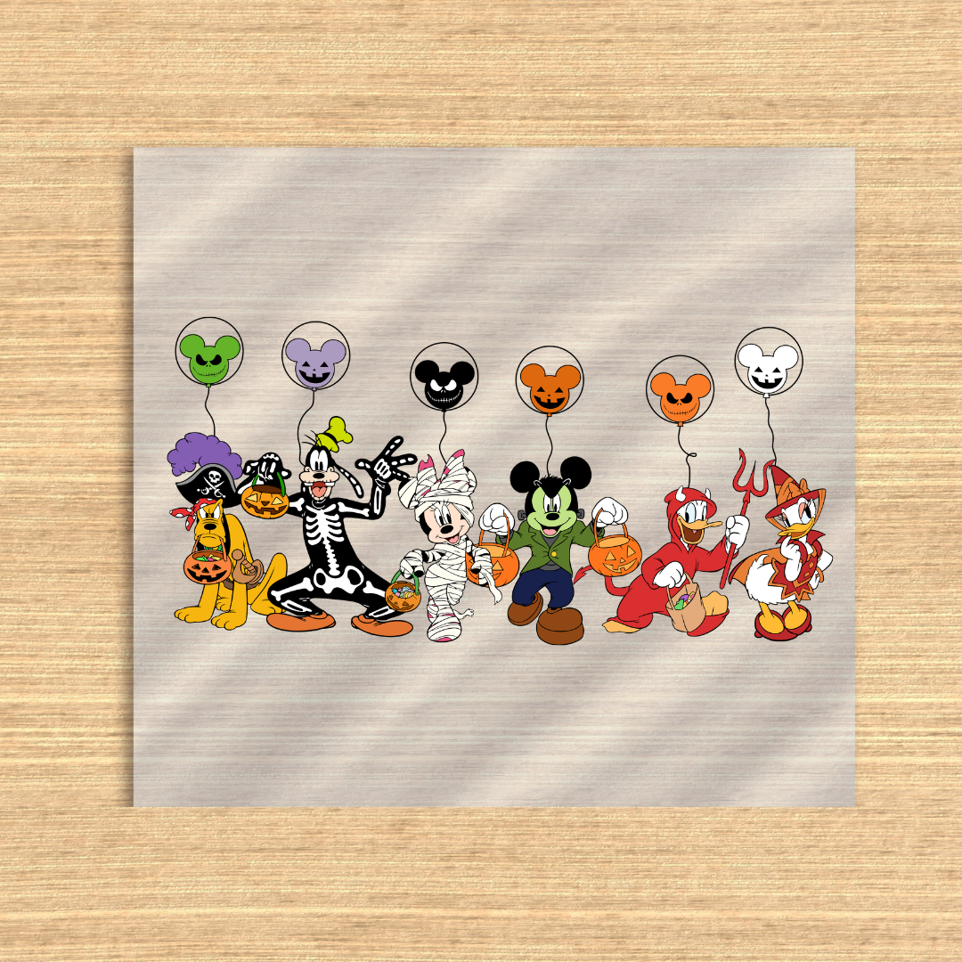 Mickey and Friends Spooky Dtf transfer