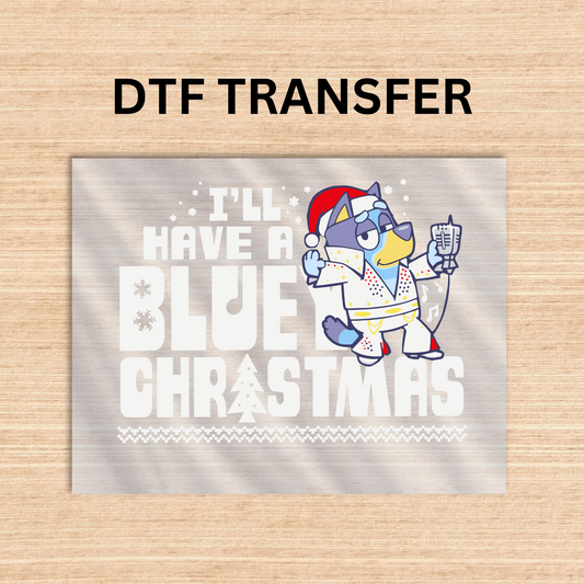 Bluey style 7 DTF transfer