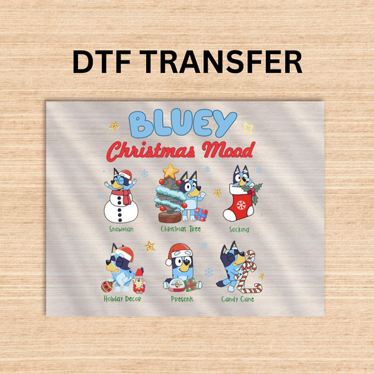 Bluey style 16 DTF transfer