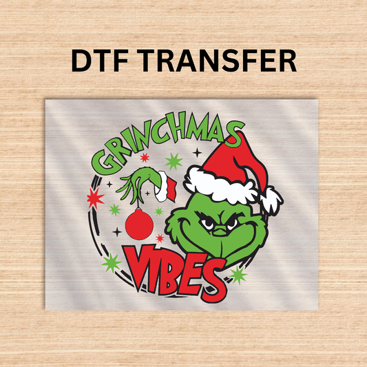 Grinch style 3 Dtf transfer