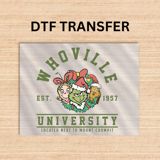 Grinch style 4 Dtf transfer