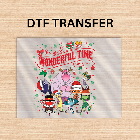 Inside out style 3 Dtf transfer