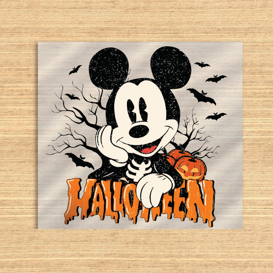 Distressed Mickey Halloween Dtf transfer