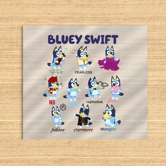 Swiftie Bluey Dtf transfer